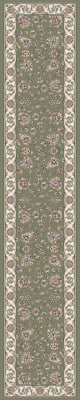 AN212573654464 - Dynamic Rugs - ANCIENT GARDEN - Green Ivory 57365-4464 - 2.2' x 11'
