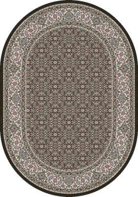 ANOV35570113263 - Dynamic Rugs - ANCIENT GARDEN - Black Ivory 57011-3263 - 2.7' x 4.7' Oval