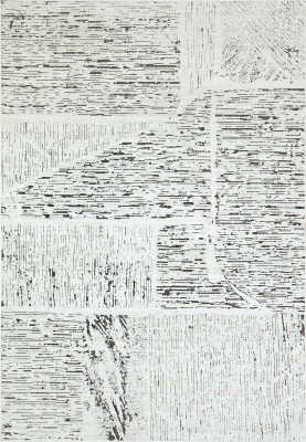 LT698145190 - Dynamic Rugs - LOTUS - Ivory Grey 8145-190 - 5' x 7'