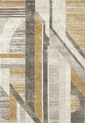 ZH694415970 - Dynamic Rugs - ZAHARA - Grey Gold 4415-970 - 5.3' x 7'