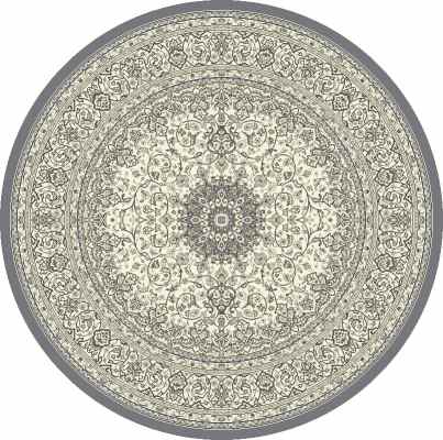 ANR8571195666 - Dynamic Rugs - ANCIENT GARDEN - Grey Cream 57119-5666 - 7.1' Round