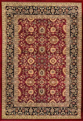 YA9122803390 - Dynamic Rugs - YAZD - Red Black 2803-390 - 7.1' x 10.1'