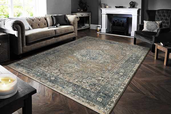 DAKOTA - Beige Blue 6644-850 - Dynamic Rugs - DAKOTA - Beige Blue 6644-850