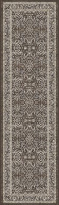 AN28572763235 - Dynamic Rugs - ANCIENT GARDEN - Dark Brown Beige Blue 57276-3235 - 2.2' x 7.7'