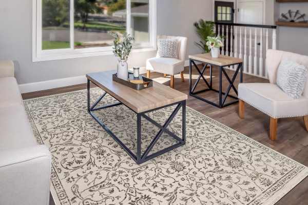 BAILEY - Ivory Grey 3880-190 - Dynamic Rugs - BAILEY - Ivory Grey 3880-190