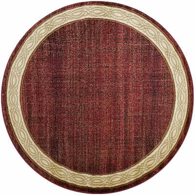 YAR51770310 - Dynamic Rugs - YAZD - Red 1770-310 - 5.3' Round