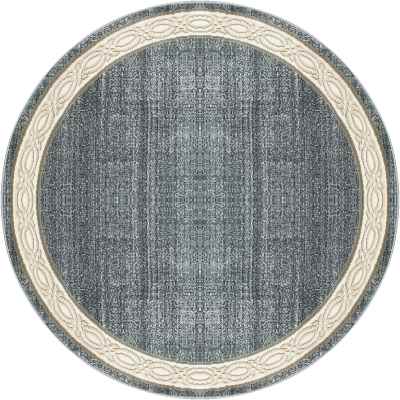 YAR51770590 - Dynamic Rugs - YAZD - Blue Grey 1770-590 - 5.3' Round