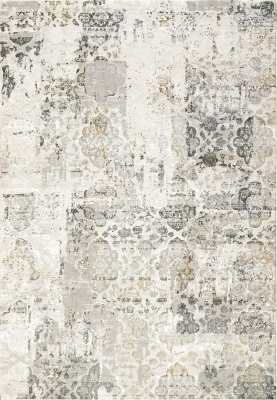 QU6927077190 - Dynamic Rugs - QUARTZ - Ivory Grey 27077-190 - 5.3' x 7.7'