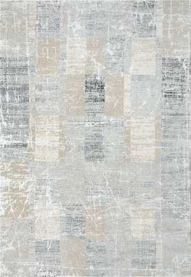 AL697610989 - Dynamic Rugs - ANNALISE - Grey Beige Charcoal 7610-989 - 5.3' x 7.7'