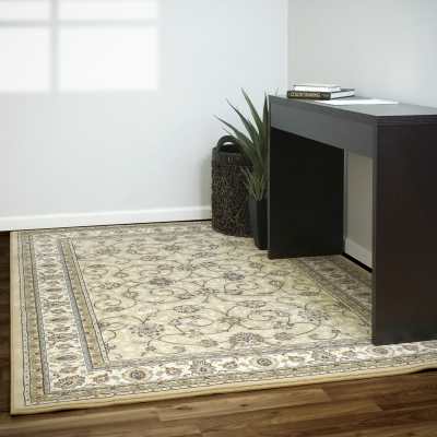ANCIENT GARDEN - Light Gold Ivory 57120-2464 - Dynamic Rugs - ANCIENT GARDEN - Light Gold Ivory 57120-2464