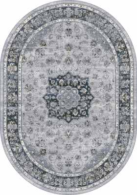 ANOV35575599686 - Dynamic Rugs - ANCIENT GARDEN - Silver Blue 57559-9686 - 2.7' x 4.7' Oval