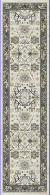 YA288531190 - Dynamic Rugs - YAZD - Ivory Grey 8531-190 - 2' x 7.7'