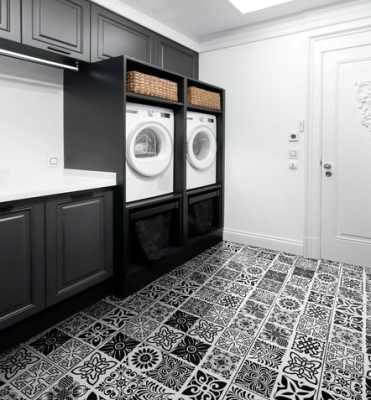 S1113-D9836 - TRUCOR® - Tile - Abstract Black White