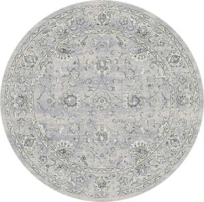 ANR8571269696 - Dynamic Rugs - ANCIENT GARDEN - Cream Grey 57126-9696 - 7.1' Round