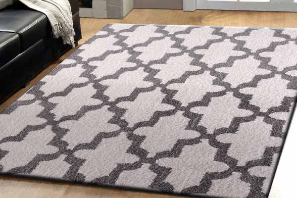 SI9125906110 - Dynamic Rugs - SILKY SHAG - White Silver 5906-110 - 7.1' x 10.1'