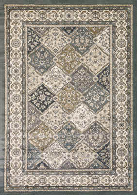 YA9128471510 - Dynamic Rugs - YAZD - Blue Ivory 8471-510 - 7.1' x 10.1'