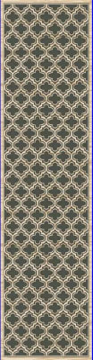 YA282816510 - Dynamic Rugs - YAZD - Blue Ivory 2816-510 - 2' x 7.7'