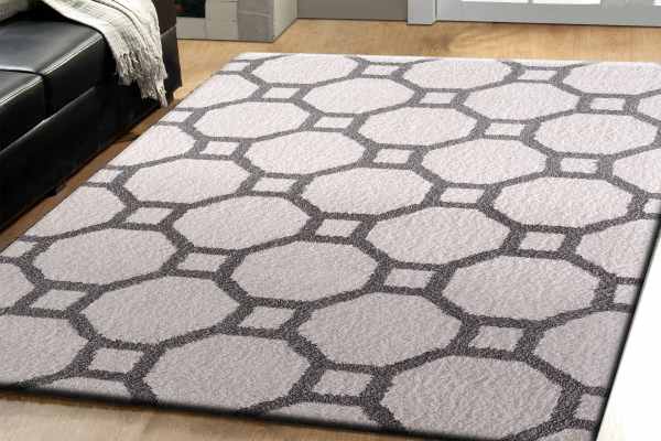 SI465903119 - Dynamic Rugs - SILKY SHAG - White Silver 5903-119 - 3.11' x 5.7'