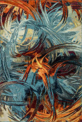 ZO9126622536 - Dynamic Rugs - ZODIAC - Blue Multi 6622-536 - 7.1' x 10.1'