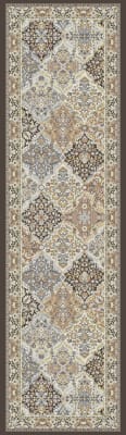 AN28570083235 - Dynamic Rugs - ANCIENT GARDEN - Brown Blue 57008-3235 - 2.2' x 7.7'