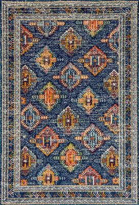 ZODIAC - Blue Orange 6628-560 swatch