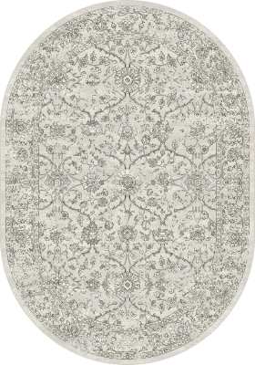 ANOV71057136969 - Dynamic Rugs - ANCIENT GARDEN - Silver Grey 57136-9696 - 6.7' x 9.6' Oval
