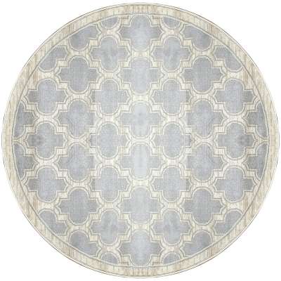 YAR52816910 - Dynamic Rugs - YAZD - Grey Ivory 2816-910 - 5.3' Round