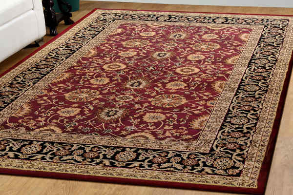 YAZD - Red Black 2803-390 - Dynamic Rugs - YAZD - Red Black 2803-390