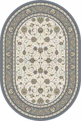 ANOV71057120645 - Dynamic Rugs - ANCIENT GARDEN - Beige Light Blue 57120-6454 - 6.7' x 9.6' Oval