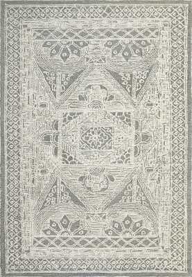 DC691128135 - Dynamic Rugs - DARCY - Ivory Teal 1128-135 - 5' x 8'