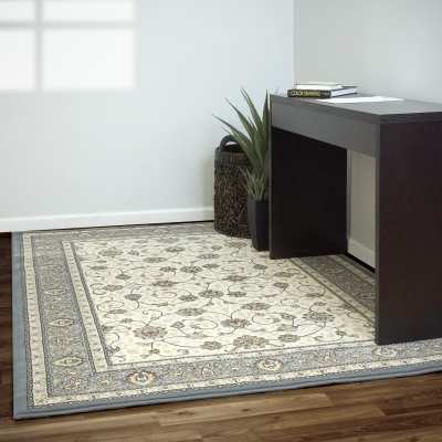 ANCIENT GARDEN - Ivory Light Blue 57120-6454 - Dynamic Rugs - ANCIENT GARDEN - Ivory Light Blue 57120-6454