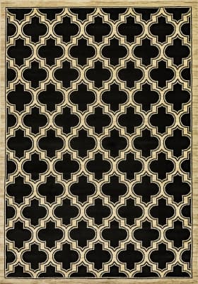 YA9122816090 - Dynamic Rugs - YAZD - Black 2816-090 - 7.1' x 10.1'