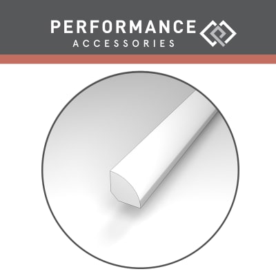 AVQND-WHITE - Aladdin's Performance Accessories - White Quarter Round - AVQND-WHITE
