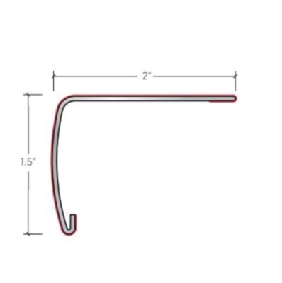 VXL-EW02 Hickory Peppercorn - Karndean - VersaEdge XL Stair Nose 46 7/8" - VXL-EW02 Hickory Peppercorn