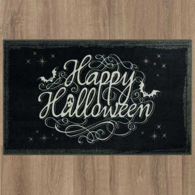 ZW167-A402-030050 - Mohawk Home - Prismatic - Bat Script Black - 2' 6" X 4' 2"