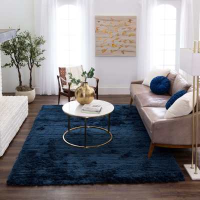 Billow Shag - Billow Shag Blue R1148-385 - Karastan - Billow Shag - Billow Shag Blue R1148