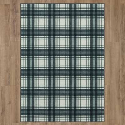 ZL033-A402-060084 - Mohawk Home - Carousel - Black Plaid Black - 5' X 7'