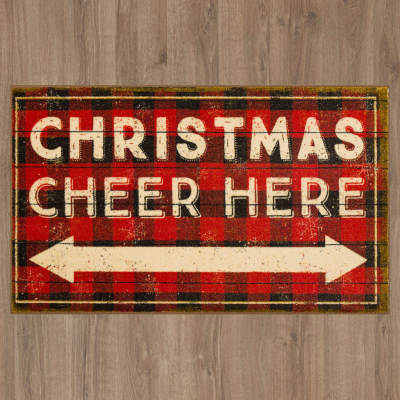 ZW228-A400-030050 - Mohawk Home - Prismatic - Christmas Cheer Here Red - 2' 6" X 4' 2"