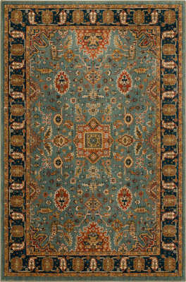 90665-50123-114155 - Karastan - Spice Market - Deir Aquamarine - 9' 6" X 12' 11"
