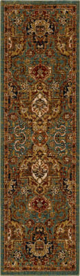 90938-50123-028094 - Karastan - Spice Market - Dhahar Aquamarine - 2' 4" X 7' 10"
