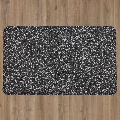 Dri-Pro Cushion Mat - Terrazo Tile Black 4872-19415 swatch