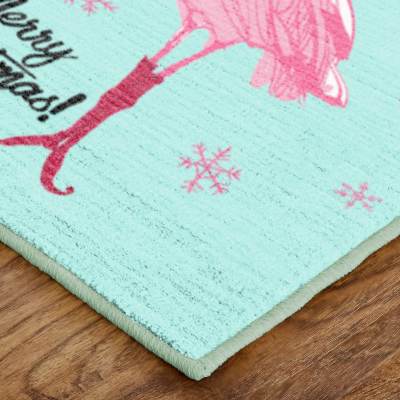 Prismatic - Flamingo Snowflakes Light Blue ZW045-A411 - Mohawk Home - Prismatic - Flamingo Snowflakes Light Blue ZW045