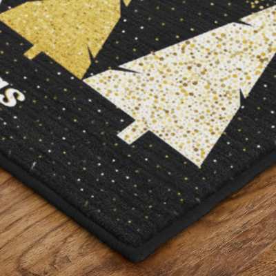 ZW061-A408-030050 - Mohawk Home - Prismatic - Merry Polkadot Trees Gold - 2' 6" X 4' 2"