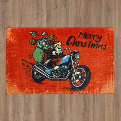 Prismatic - Motorcycle Santa Red ZW217-A400 - Mohawk Home - Prismatic - Motorcycle Santa Red ZW217