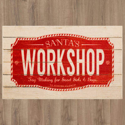 ZW227-A400-030050 - Mohawk Home - Prismatic - Santas Workshop Red - 2' 6" X 4' 2"