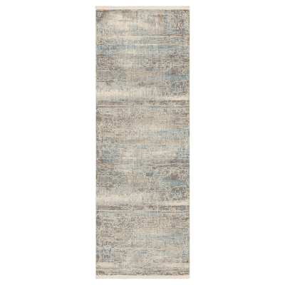 Solitude - Silk Road Cream Dark Grey R1040-9601 swatch