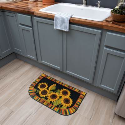 Prismatic - Sunflower Garden Black ZW204-A402 - Mohawk Home - Prismatic - Sunflower Garden Black ZW204