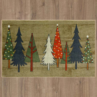 ZW108-A416-030050 - Mohawk Home - Prismatic - Wooden Holiday Trees Multi - 2' 6" X 4' 2"