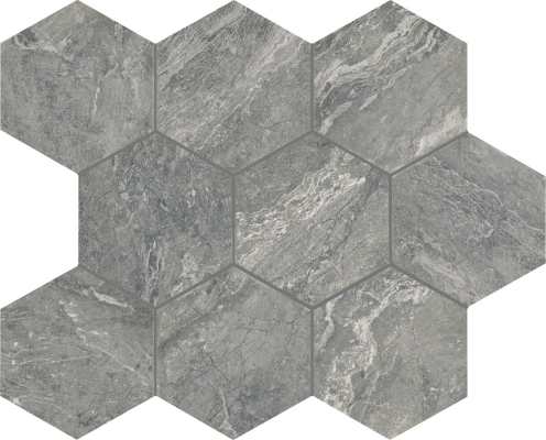 PT2315HEXMS1P2 - Daltile - Perpetuo - Eternal Grey - 1.5 x 1.5 - Hexagon Mosaic - Matte
