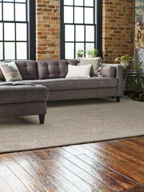 6E013_00102 - Shaw - Floorigami - Woven Fringe - Cozy Taupe